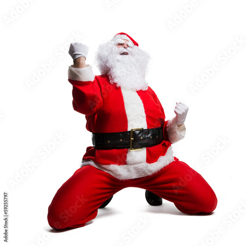 Photo: jubelnder Weihnachtsmann jubelnder Weihnachtsmann