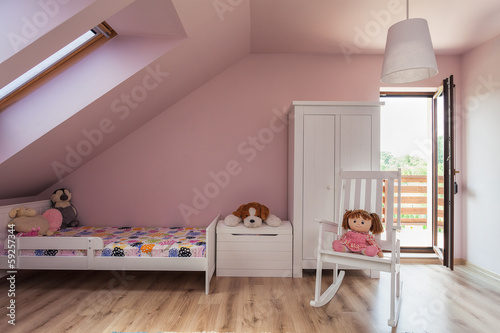 Photo: Urban apartment - girl's room Urban apartment - girl's room