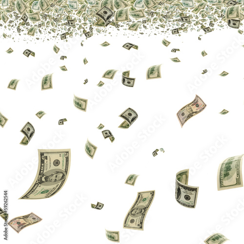 Illustration: Money in the air. Money in the air.
