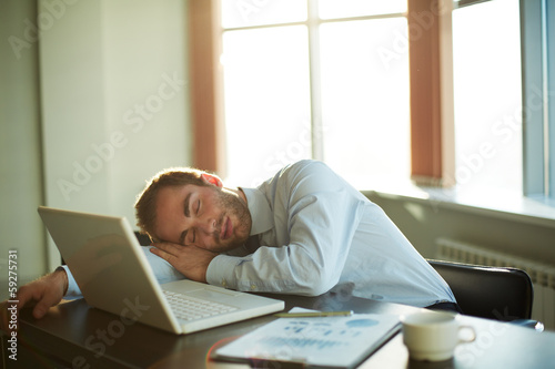 Photo: Sleeping at work Sleeping at work