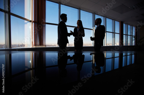 Photo: Business conversation Business conversation