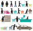 MEN AND WOMEN GO SHOPPING MEN AND WOMEN GO SHOPPING