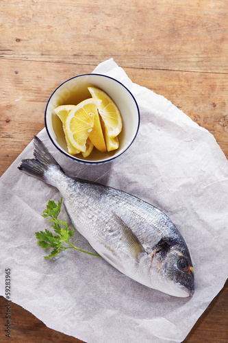 Photo: Raw gilt head bream Raw gilt head bream