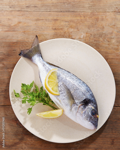 Photo: Raw gilt head bream Raw gilt head bream