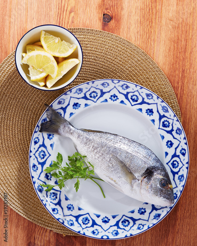 Photo: Raw gilt head bream Raw gilt head bream