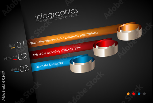 Vector: Infographic Design Template with modern flat style. Infographic Design Template with modern flat style.