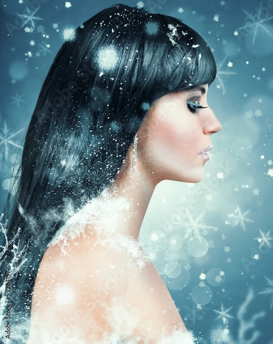 Photo: Winter beauty makeup Winter beauty makeup