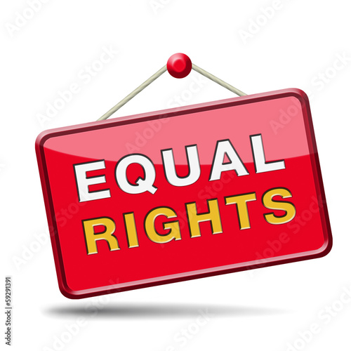 Illustration: equal rights equal rights