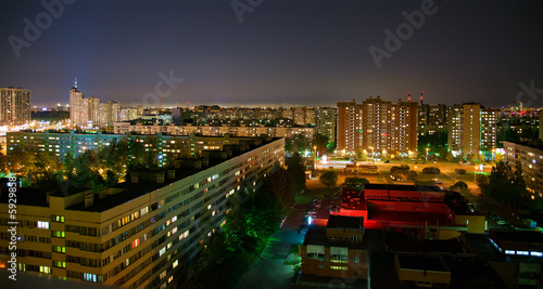 Photo: Residential District at Night Residential District at Night