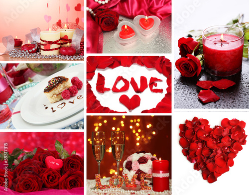 Photo: Valentine's Day collage Valentine's Day collage