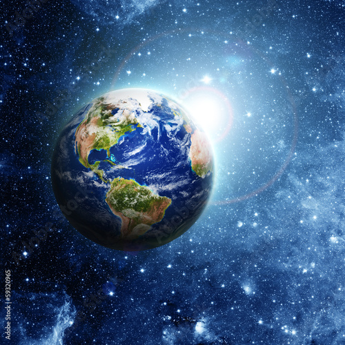Nowoczesny obraz na płótnie planet earth in space