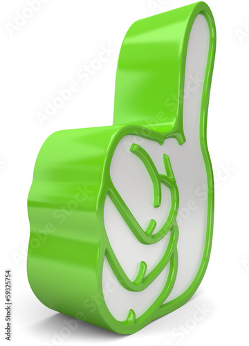 Illustration: Symbol Daumen hoch Symbol Daumen hoch