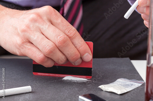 Photo: Line of cocaine Line of cocaine