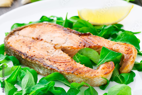 Photo: Salmon steak Salmon steak