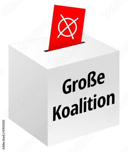 Vector: Große Koaliton Große Koaliton