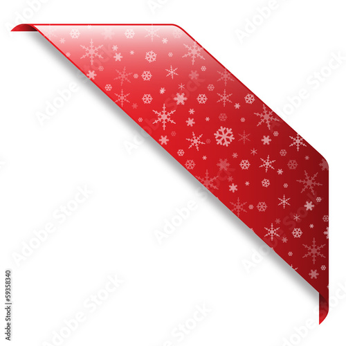 Illustration: Ruban Décoration Noël (bannière tampon fêtes flocons de neige) Ruban Décoration Noël (bannière tampon fêtes flocons de neige)