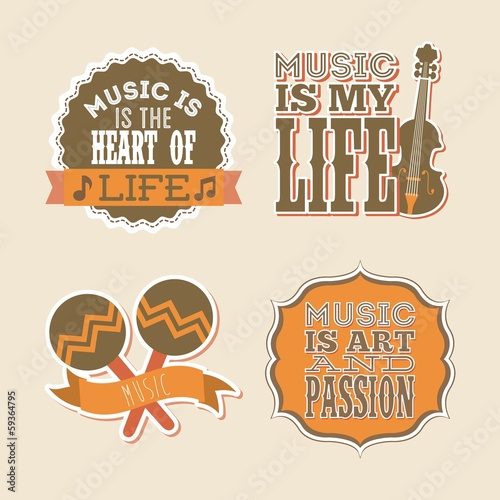 Vector: musical design musical design
