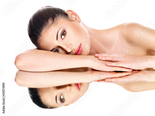 Photo: Young adult woman with beautiful face Young adult woman with beautiful face