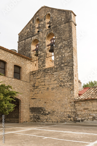 Photo: Castellet Castle near Foix dam at Barcelona, Spain Castellet Castle near Foix dam at Barcelona, Spain