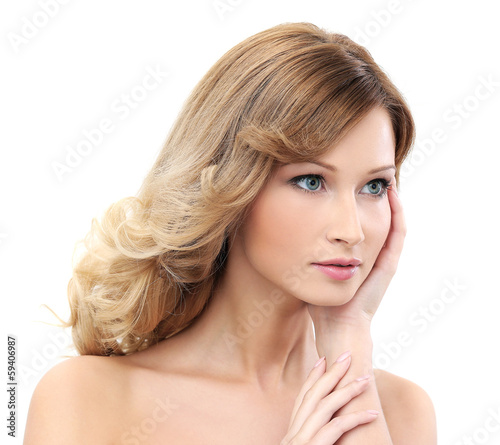 Photo: Beautiful girl with clean and perfect skin Beautiful girl with clean and perfect skin