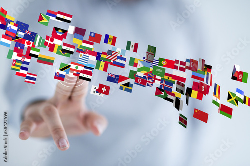 Photo: international flags international flags