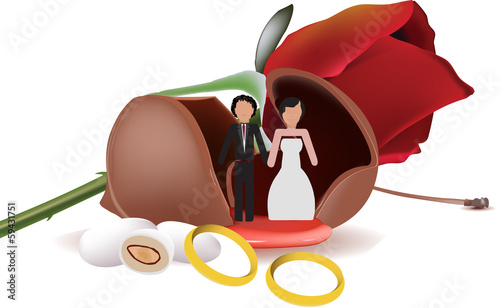 Vector: dolce matrimonio, dolce matrimonio,
