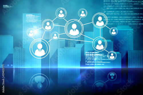Photo: Futuristic technology interface Futuristic technology interface