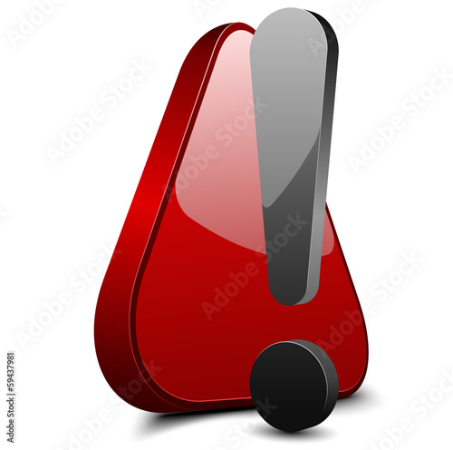 Illustration: Exclamation danger sign Exclamation danger sign