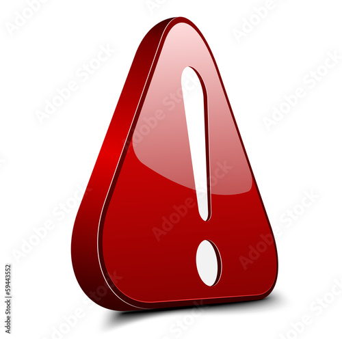 Illustration: Exclamation danger sign Exclamation danger sign