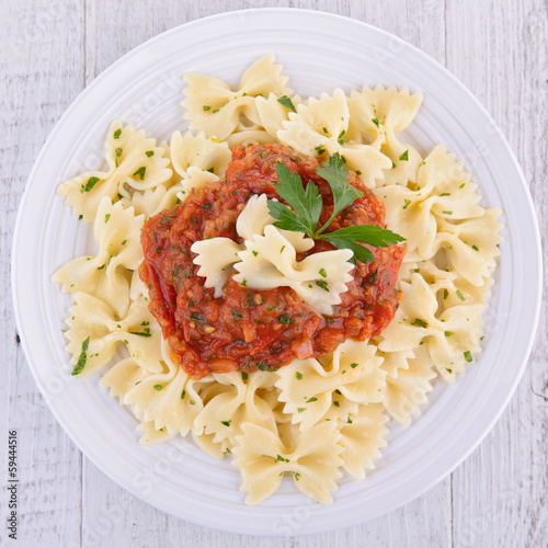 Photo: pasta with tomato sauce pasta with tomato sauce