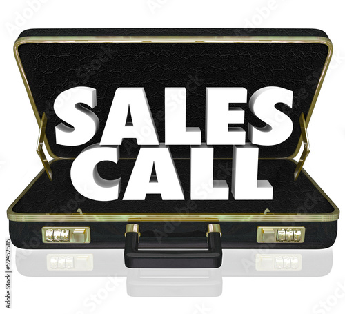 Illustration: Sales Call Open Briefcase Selling Presentation Proposal Sales Call Open Briefcase Selling Presentation Proposal