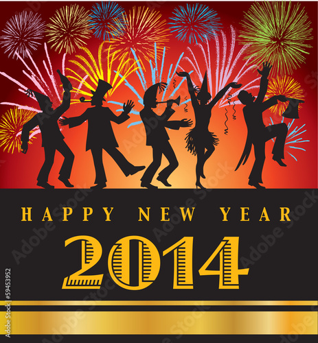 Vector: happy new year 2014 background happy new year 2014 background
