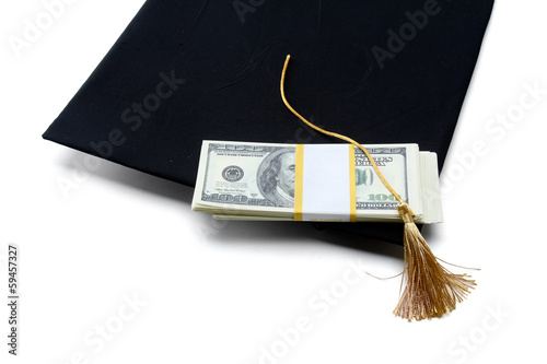 Photo: Education Costs , isolated on white background Education Costs , isolated on white background