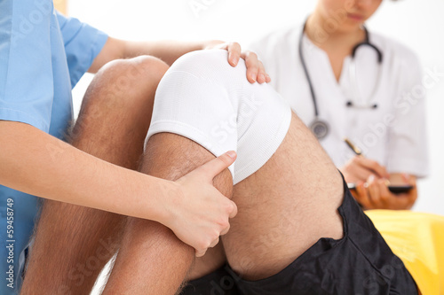 Photo: Recovery after knee surgery Recovery after knee surgery