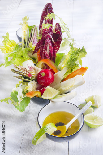 Photo: Vinaigrette with mixed vegetables Vinaigrette with mixed vegetables