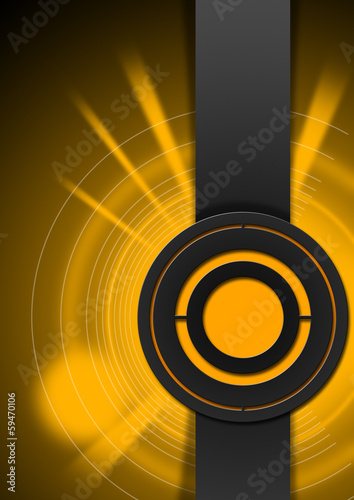 Illustration: Black and Orange Abstract Background Black and Orange Abstract Background