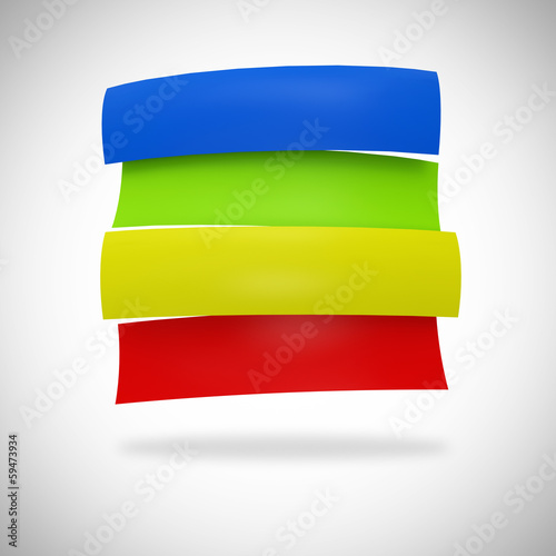 Illustration: Bunte Werbeschilder Bunte Werbeschilder