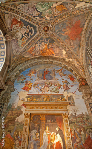 Photo: RomRome - fresco - chapel of Santa Maria sopra Minerva church RomRome - fresco - chapel of Santa Maria sopra Minerva church