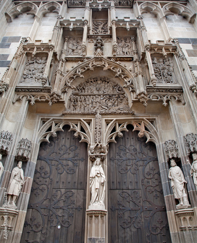 Photo: Kosice - North portal of Saint Elizabeth gothic cathedral Kosice - North portal of Saint Elizabeth gothic cathedral