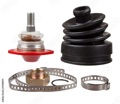 Photo: New auto parts for cars. Collage New auto parts for cars. Collage