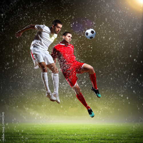 Photo: Two football player Two football player