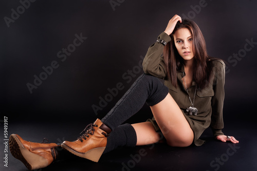 Photo: portrait of young pretty woman portrait of young pretty woman