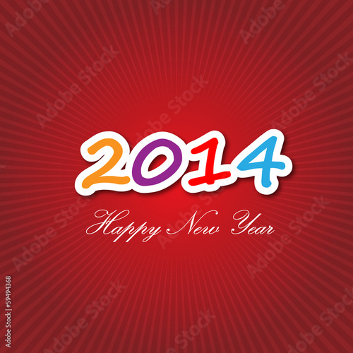 Vector: Happy New Year 2014 Happy New Year 2014