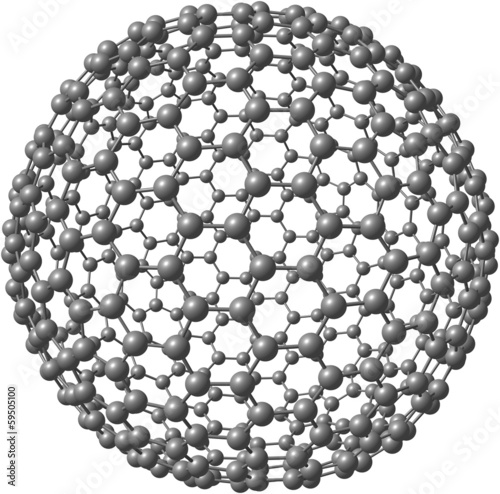 Illustration: Giant fullerene C500 Giant fullerene C500