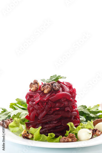 Photo: boiled beet and nuts boiled beet and nuts