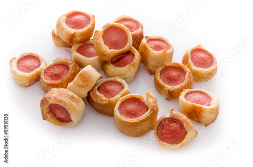 Photo: Roulés aux saucisses. Roulés aux saucisses.