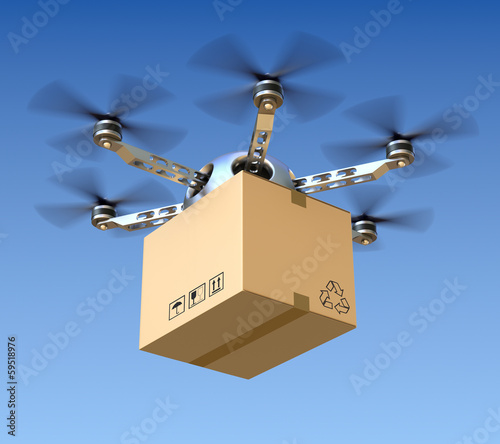 Illustration: Delivery drone Delivery drone