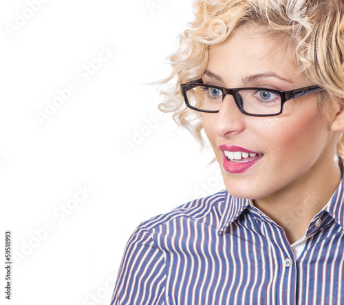 Photo: Girl with surprise looks, confusion Girl with surprise looks, confusion