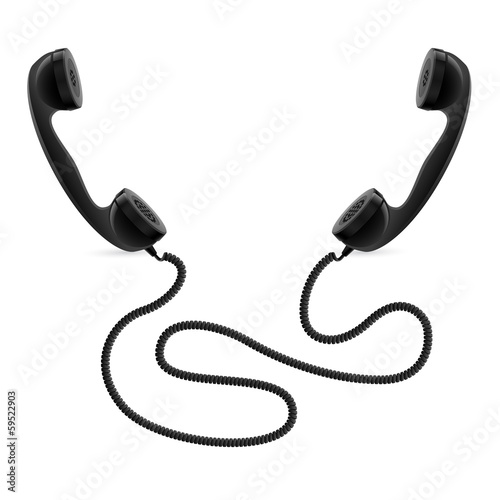 Vector: Phone receivers. Phone receivers.