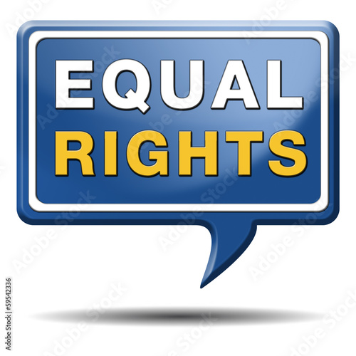 Illustration: equal rights equal rights
